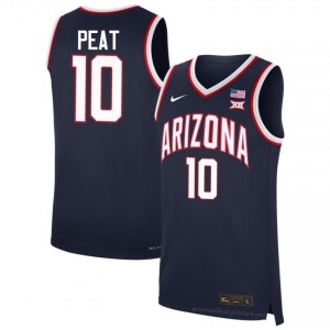 UA Wildcats Koa Peat #10 Men's Navy Basketball College Jersey | Official Cut 7738Qw51