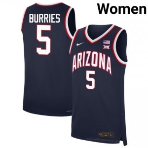 Navy Brayden Burries #5 UA Wildcats Women's Nike Basketball Jersey | Game Day Essential 77wi3kqd