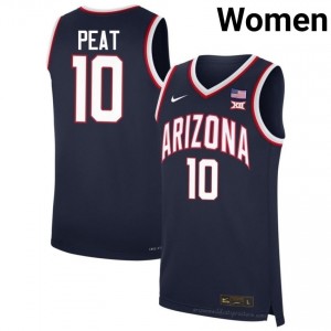 Arizona Wildcats Koa Peat #10 Navy Women's Basketball Player Premium Stitched Jersey | Limited Stock 55XLj067